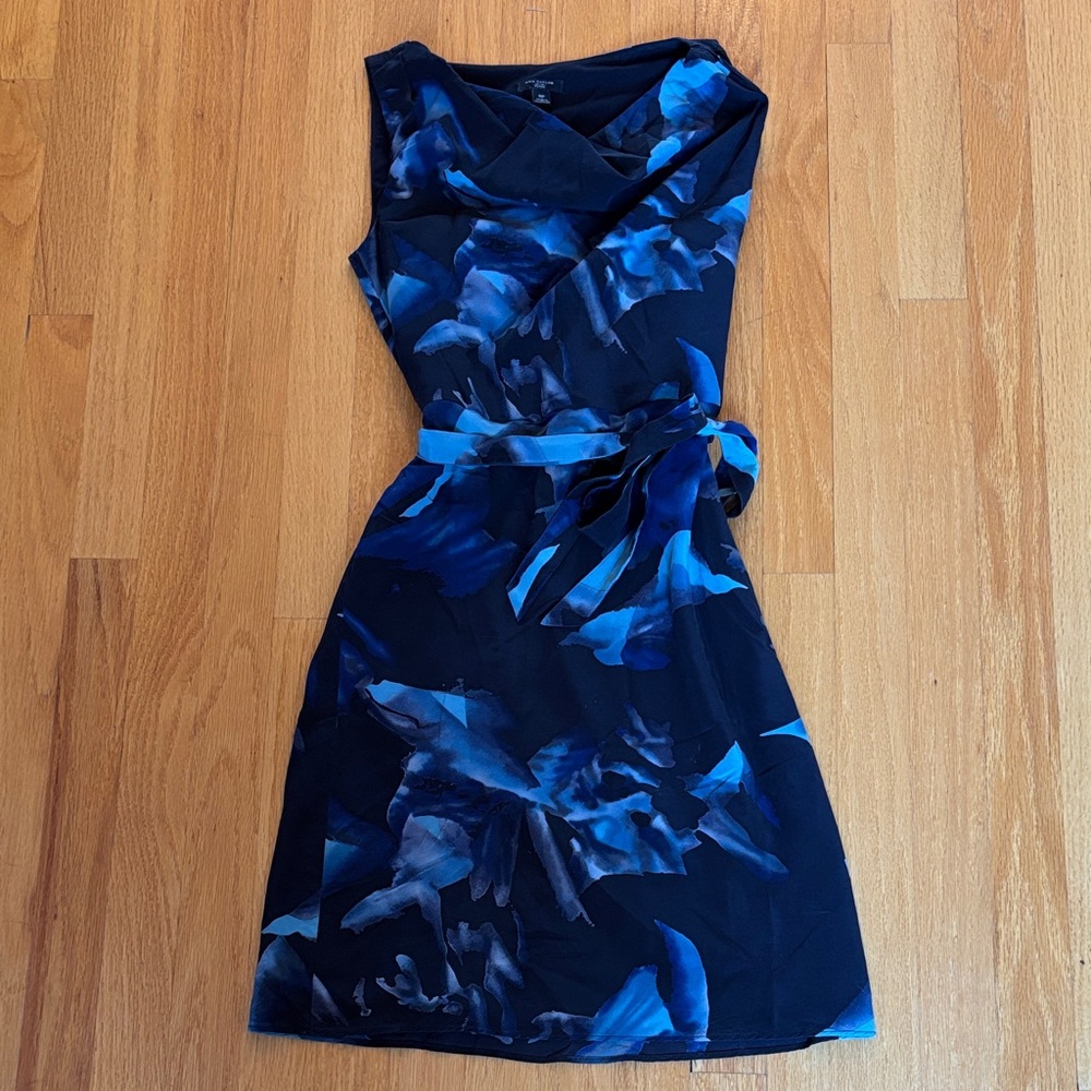 Ann Taylor Blue Floral Dress